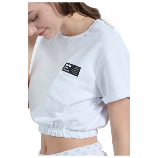 Bodytalk Γυναικεία κοντομάνικη μπλούζα Cropped